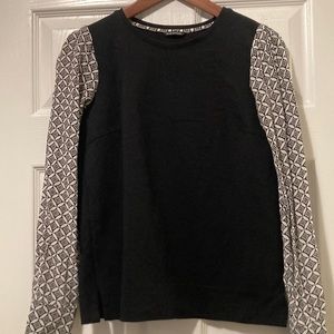 Club Monaco Top with Silk Sleeves - S